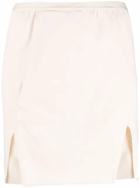 Rick Owens front-slit mini skirt