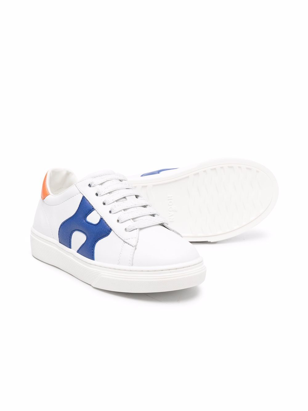 фото Hogan kids side logo-patch sneakers