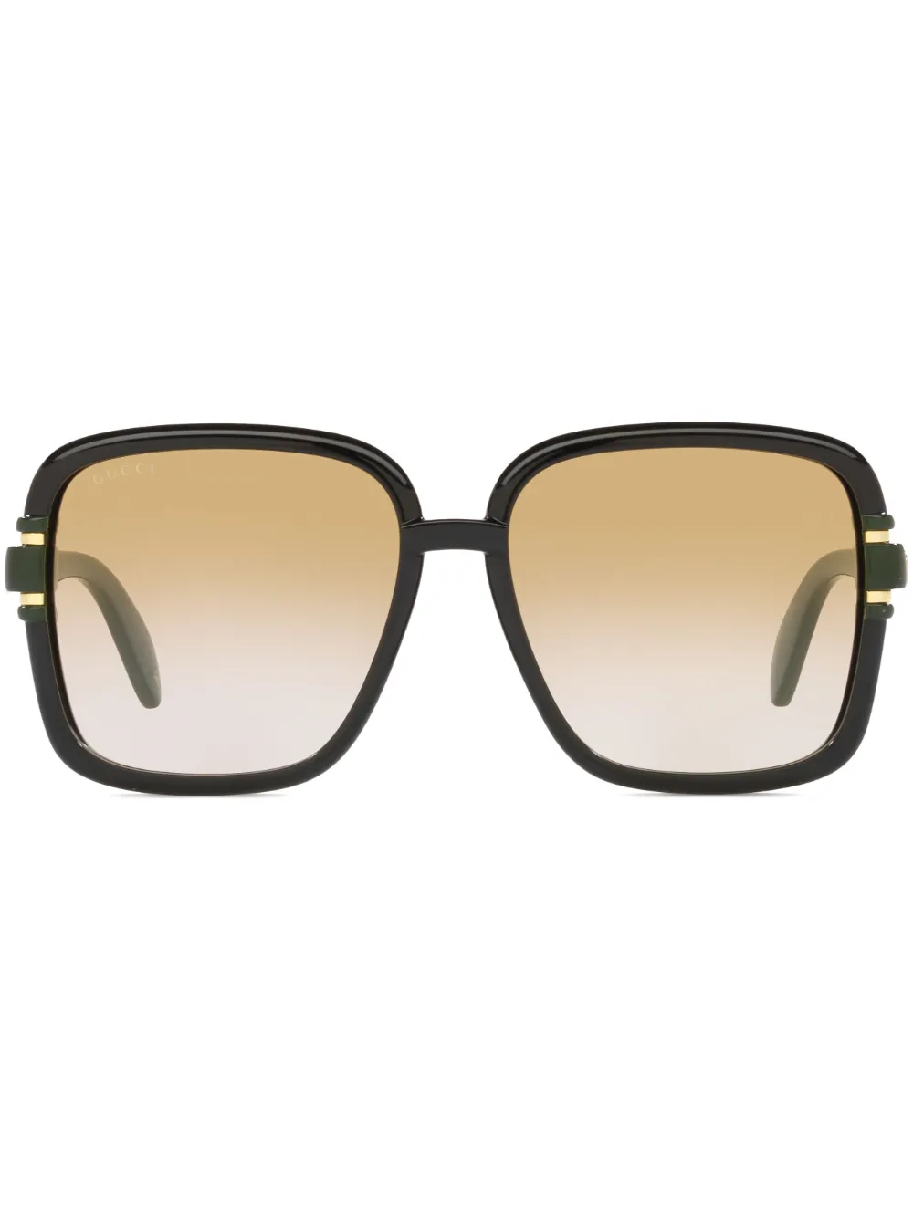 Gucci square acetate sunglasses with hot sale signature web