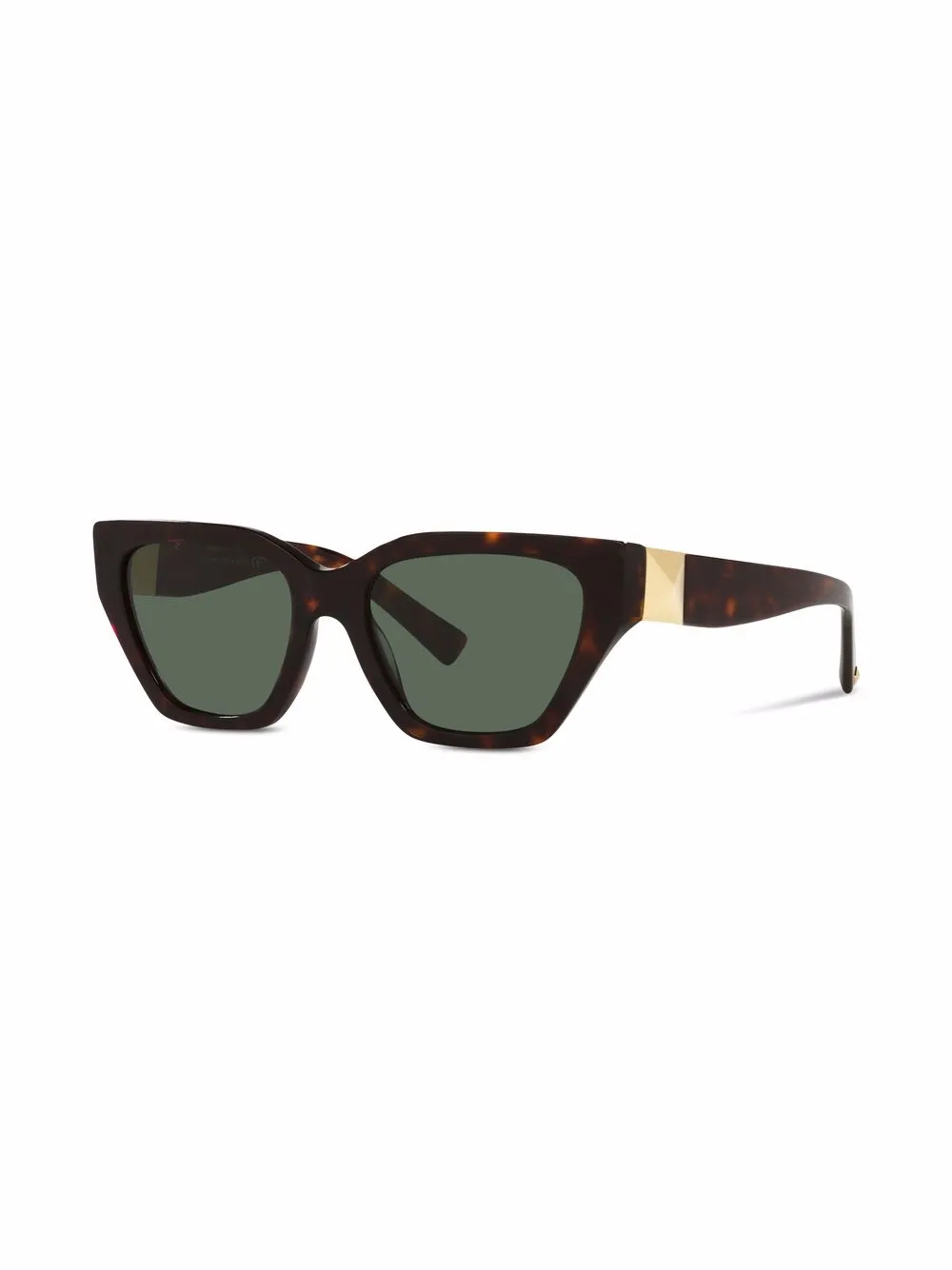 VALENTINO GARAVANI EYEWEAR Roman Stud zonnebril met cat-eye montuur - Groen