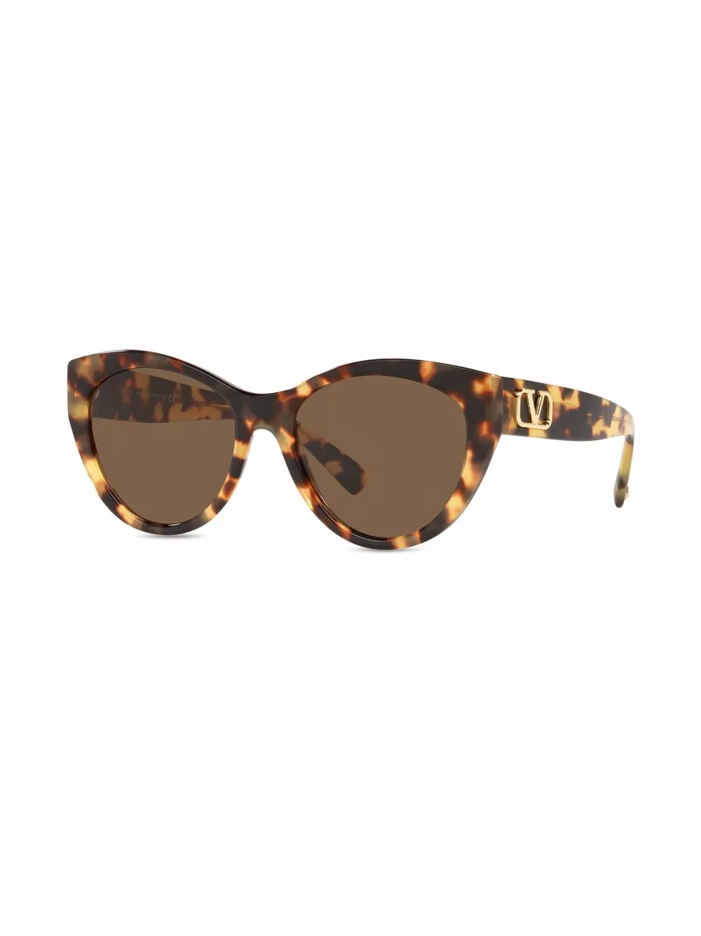 VALENTINO GARAVANI EYEWEAR Zonnebril met cat-eye montuur - Bruin