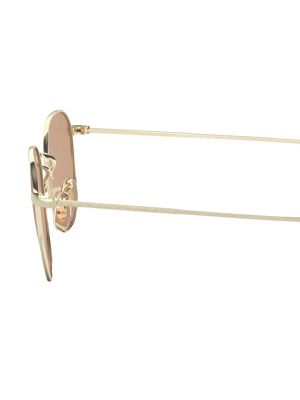 Oliver Peoples Clyne Square-frame Sunglasses In Gold