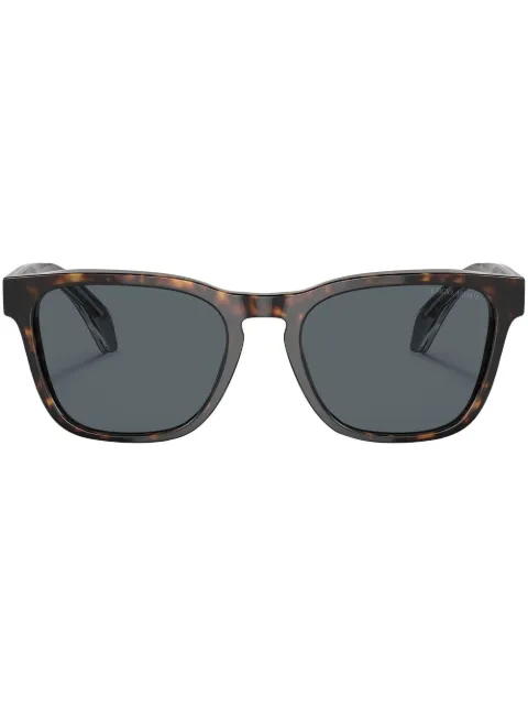 Giorgio Armani tortoiseshell-effect square-frame sunglasses