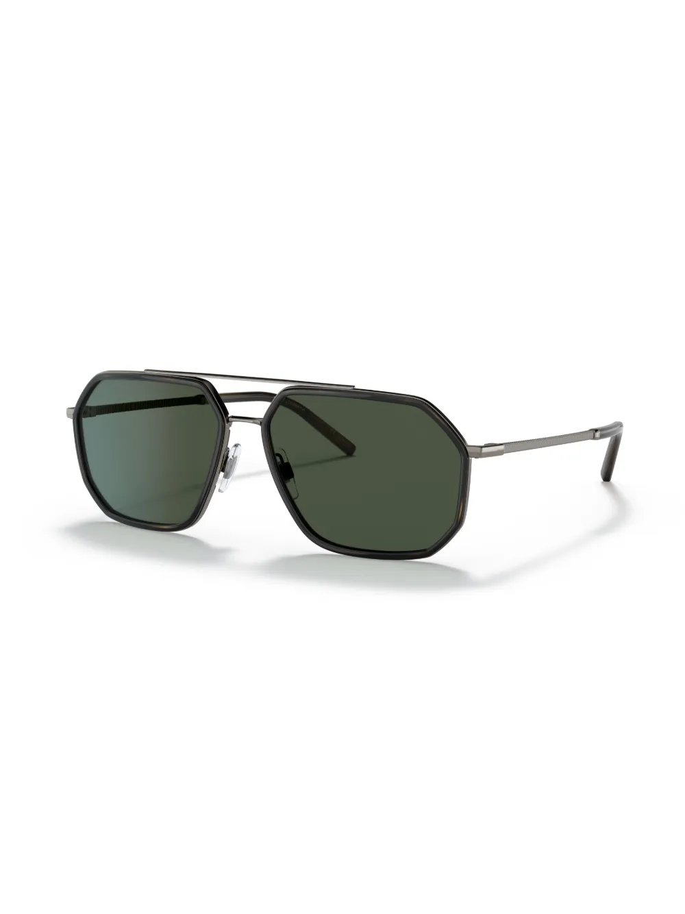 Dolce & Gabbana Eyewear Zonnebril met geometrisch montuur Bruin