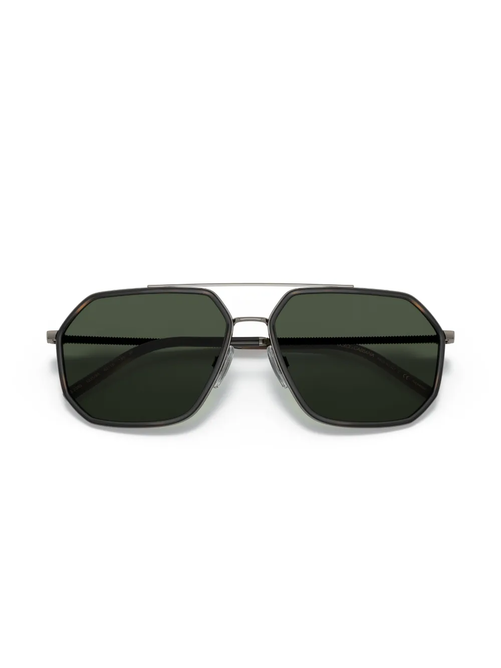 Dolce & Gabbana Eyewear Zonnebril met geometrisch montuur Bruin