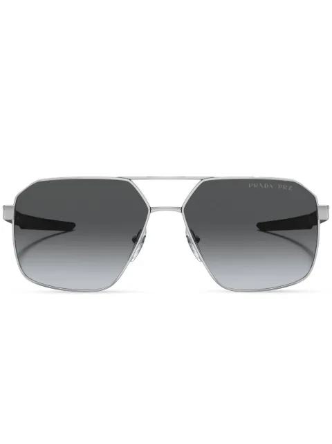 Prada Linea Rossa tinted logo-print sunglasses