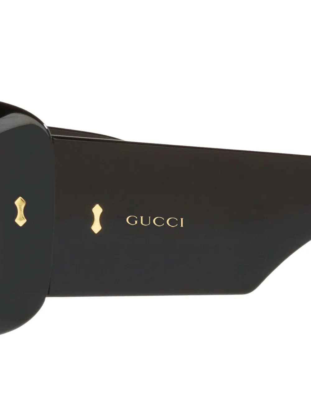 Gucci Eyewear logoprint rectangleframe Sunglasses Farfetch