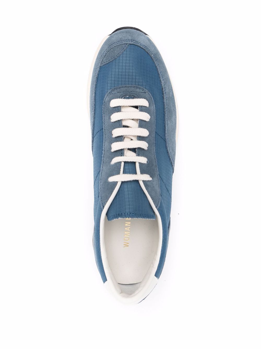 фото Common projects panelled suede trainers