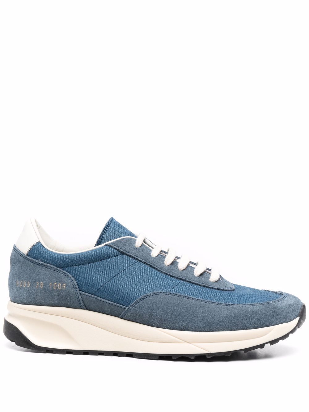 фото Common projects panelled suede trainers