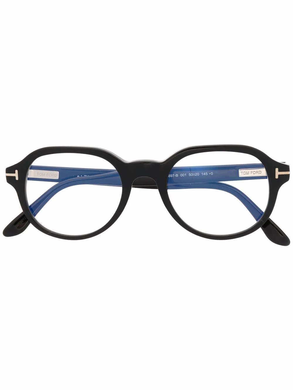 

TOM FORD Eyewear lentes con armazón redonda - Negro