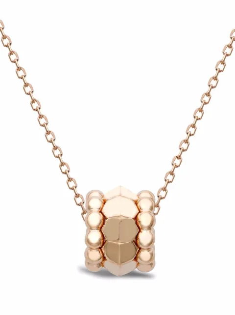 Pragnell 18kt rose gold Bohemia three row peaked polished pendant necklace