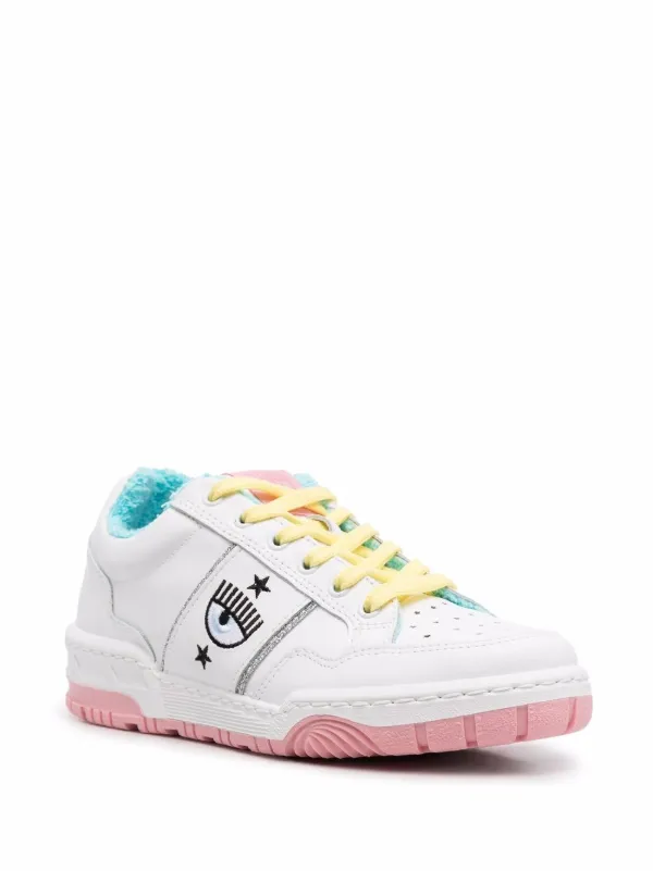Sneakers Chiara Ferragni cf-1 CF2905 009 white - pink beads | FRMODA.com