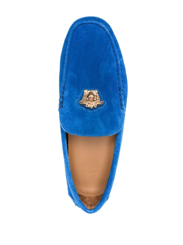 Versace Medusa Head-plaque Suede 