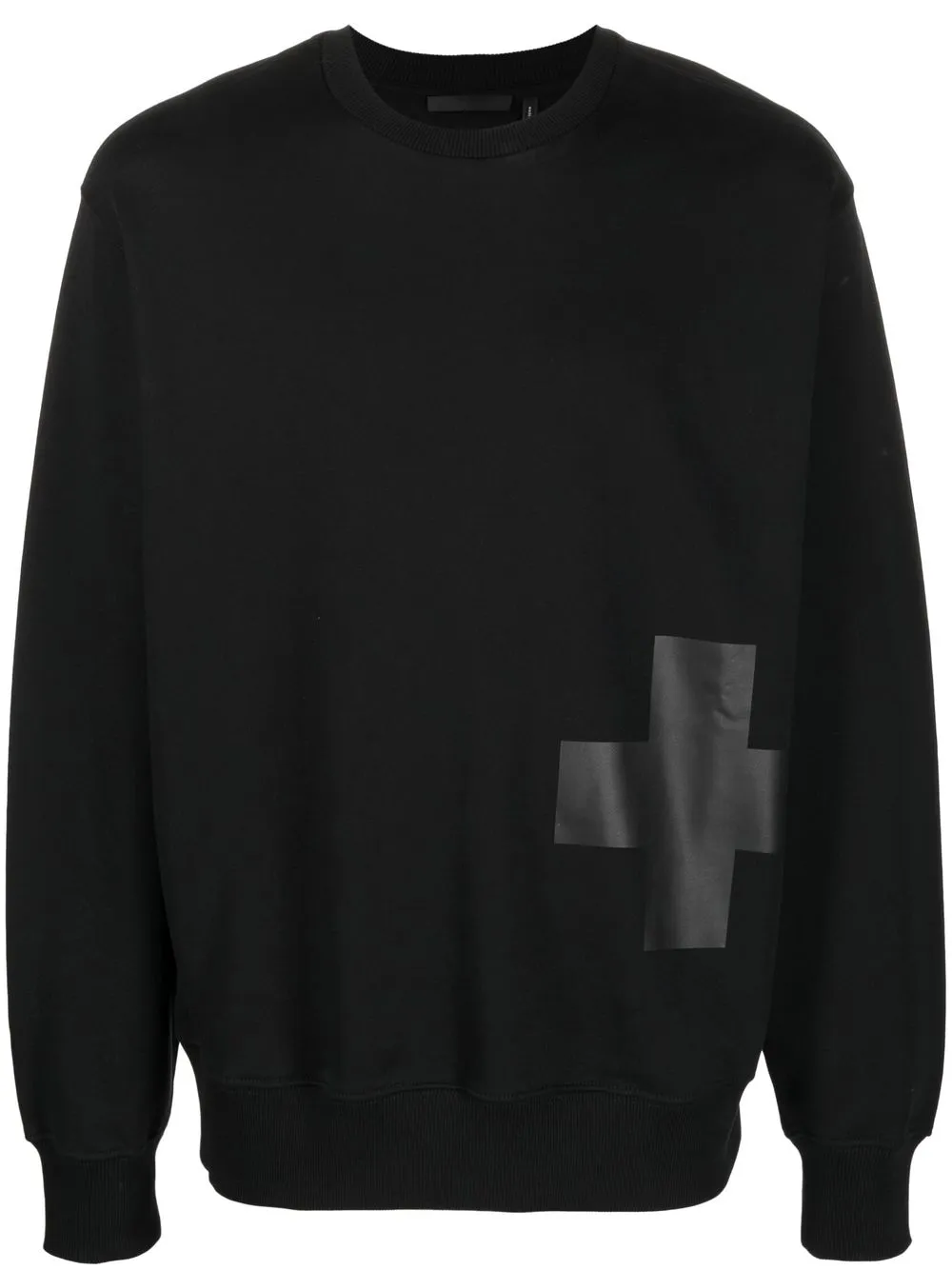 

Helmut Lang sudadera con cruz estampada - Negro