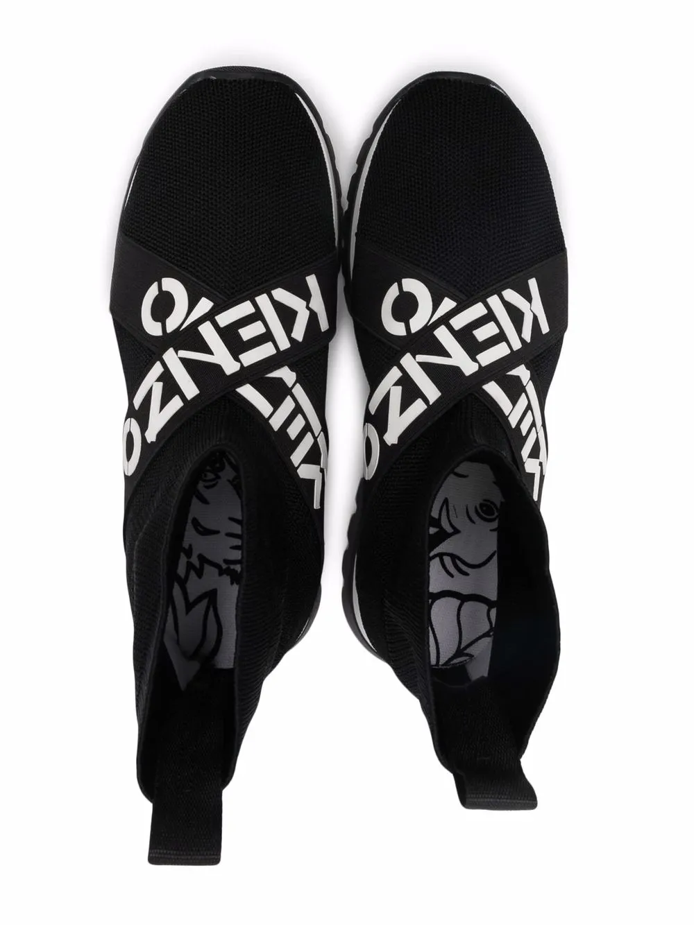 Kenzo Kids Sneakers met logoprint Zwart