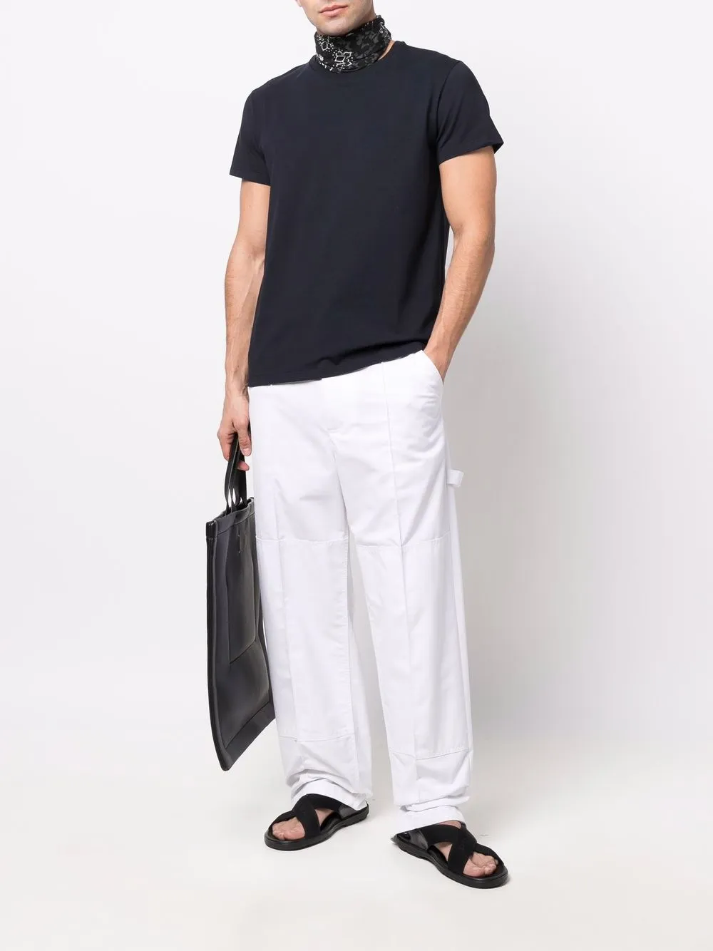 Jil Sander T-shirt met ronde hals - Blauw