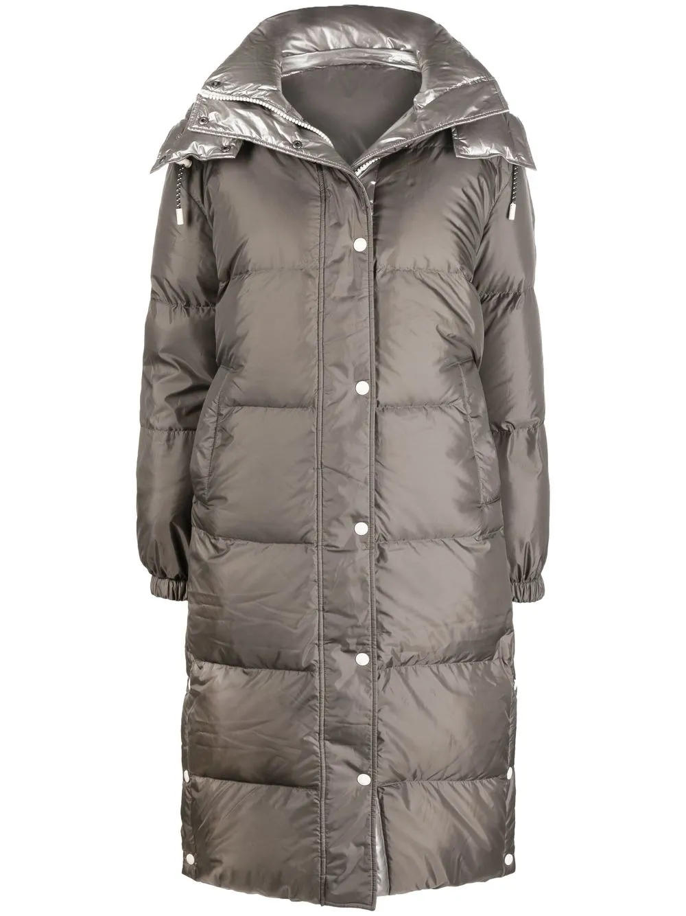 

Yves Salomon hooded padded coat - Grey