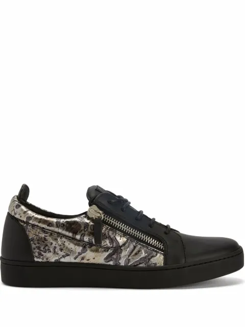 Giuseppe Zanotti stone-print Frankie sneakers