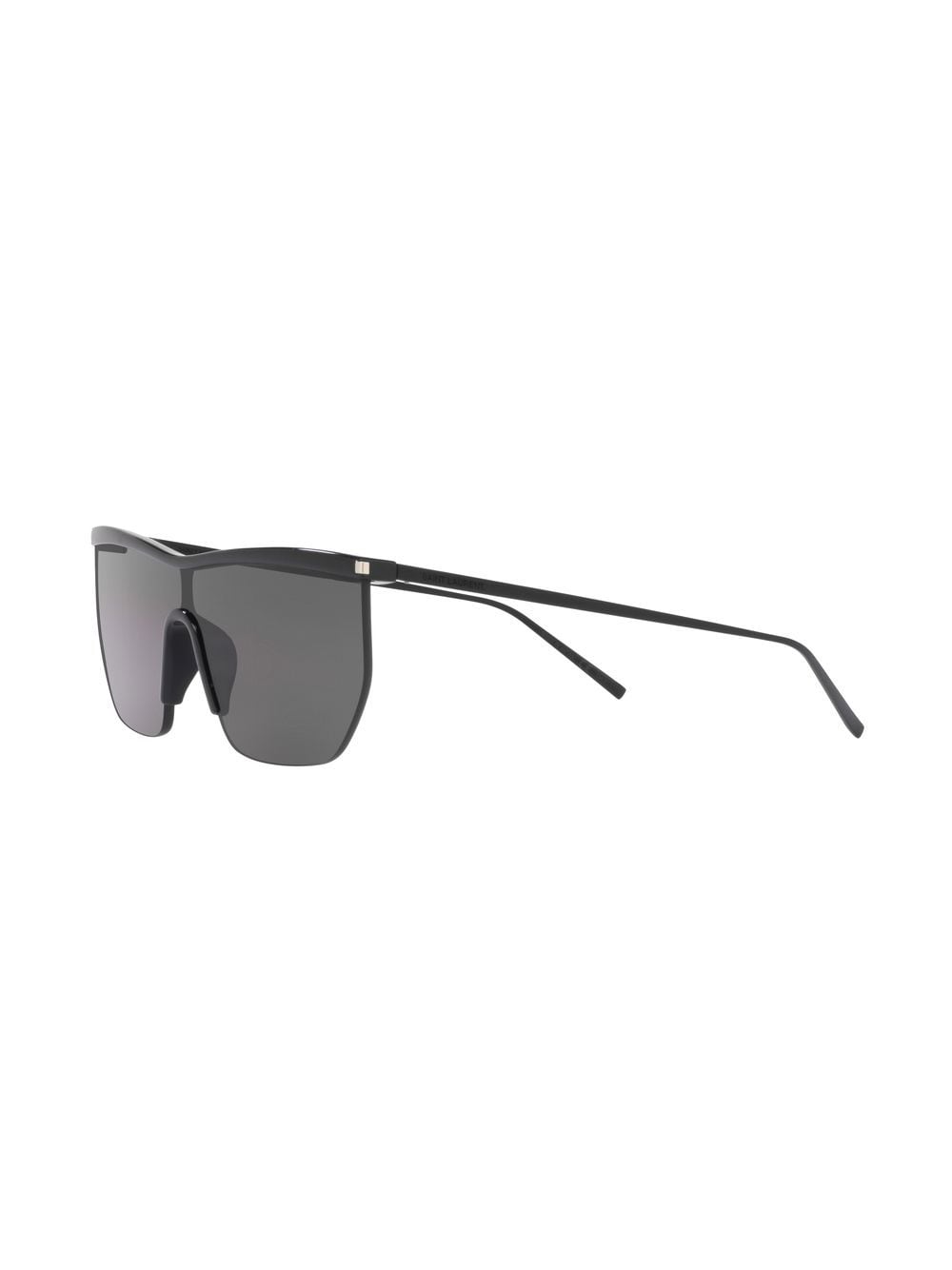 Shop Saint Laurent Sl 519 Shield-frame Sunglasses In Black