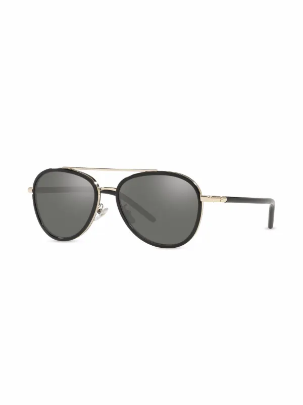 Tory Burch pilot-frame Sunglasses | Black | FARFETCH display picture 1