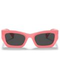 Miu Miu Eyewear Miu Glimpse rectangle-frame sunglasses - Pink