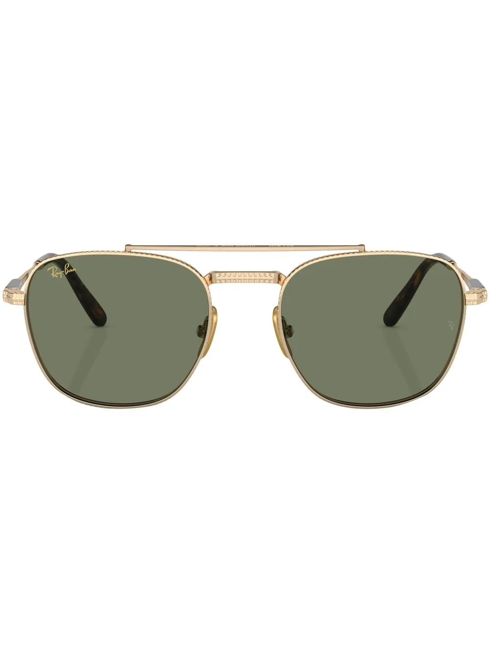 Ray Ban Pilot-frame Tinted Sunglasses In Gold
