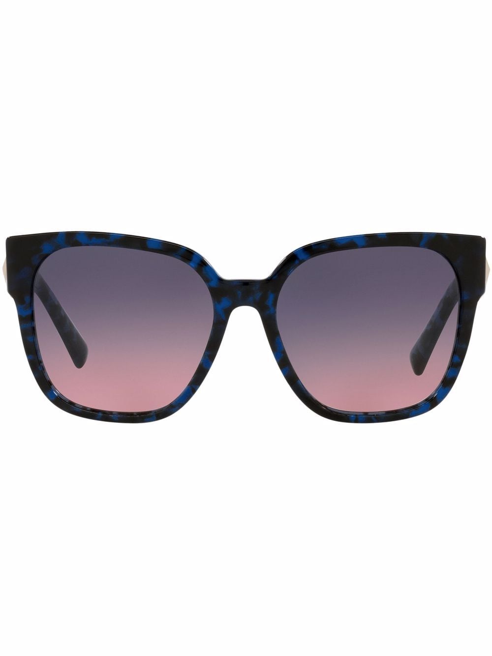 Valentino Eyewear Roman Stud square-frame Patterned Sunglasses - Farfetch