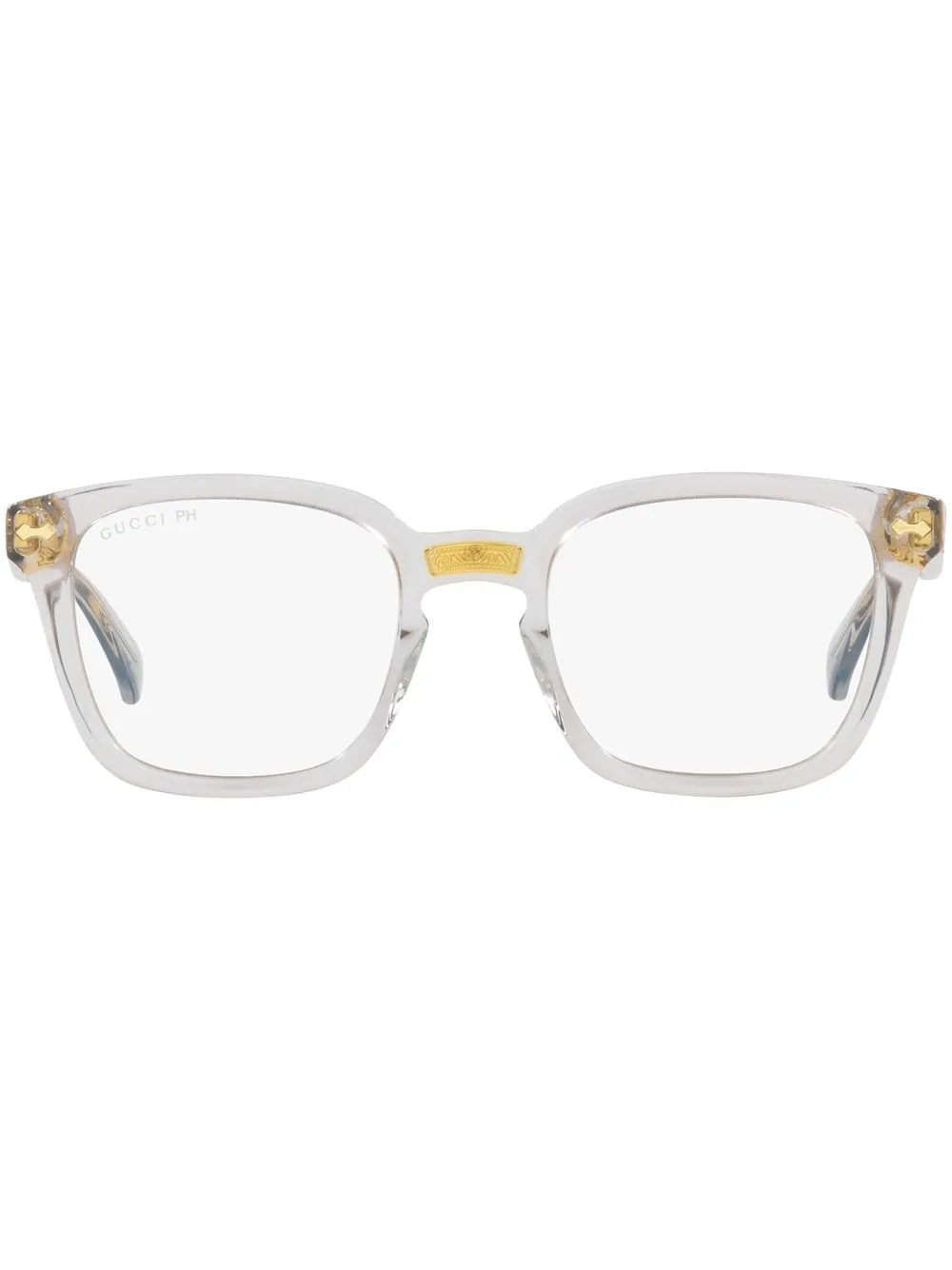 Gucci Eyewear GC001837 goldtrim Optical Glasses Farfetch