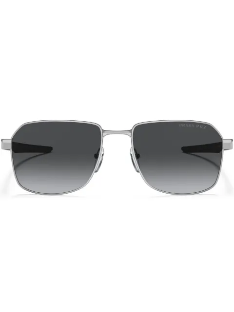 Prada Linea Rossa logo-print tinted sunglasses