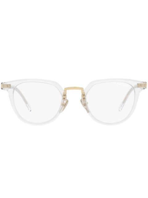 Prada Eyewear - PR 17YS mirrored round-frame sunglasses