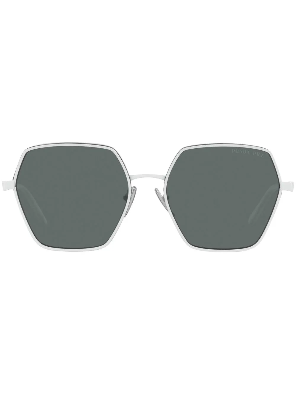 

Prada Eyewear lentes de sol PR 56YS con armazón cuadrada - Blanco