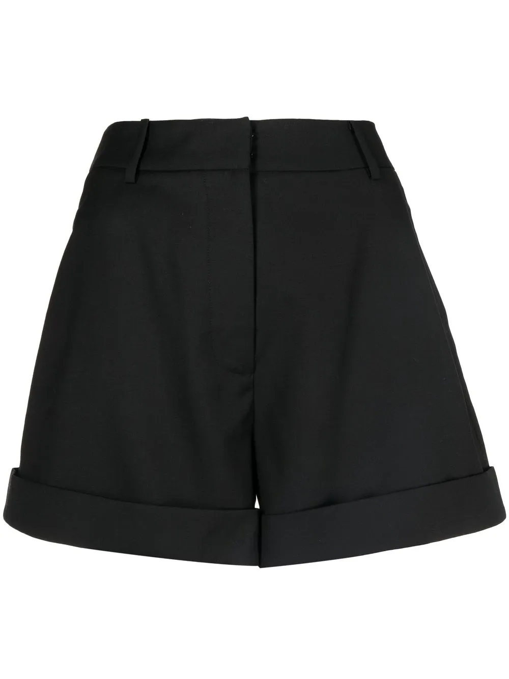 

Anna Quan shorts con dobladillo vuelto - Negro