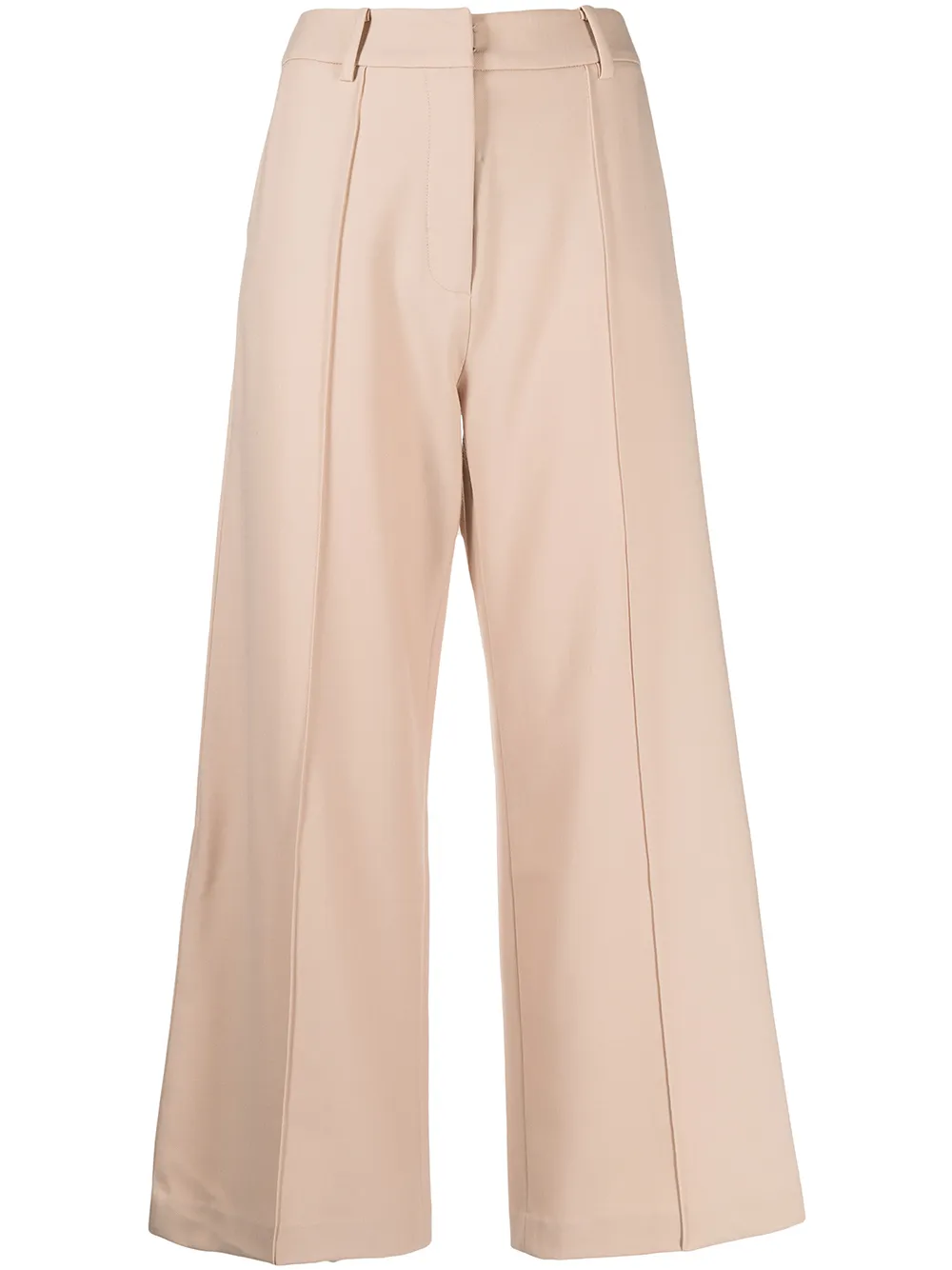 

Anna Quan wide-leg tailored-cut trousers - Brown