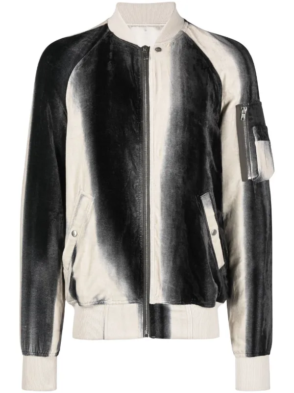 Rick Owens Flight faded-effect Bomber Jacket - Farfetch