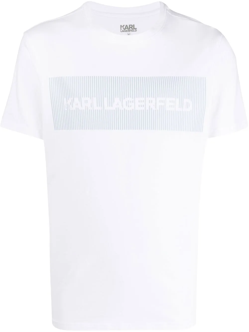 

Karl Lagerfeld set de pijama con rayas estampadas - Blanco