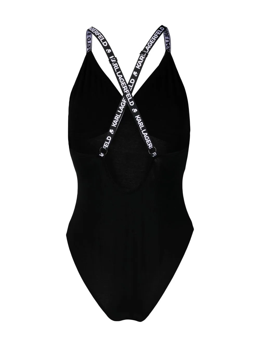 Karl Lagerfeld Body met V-hals - Zwart
