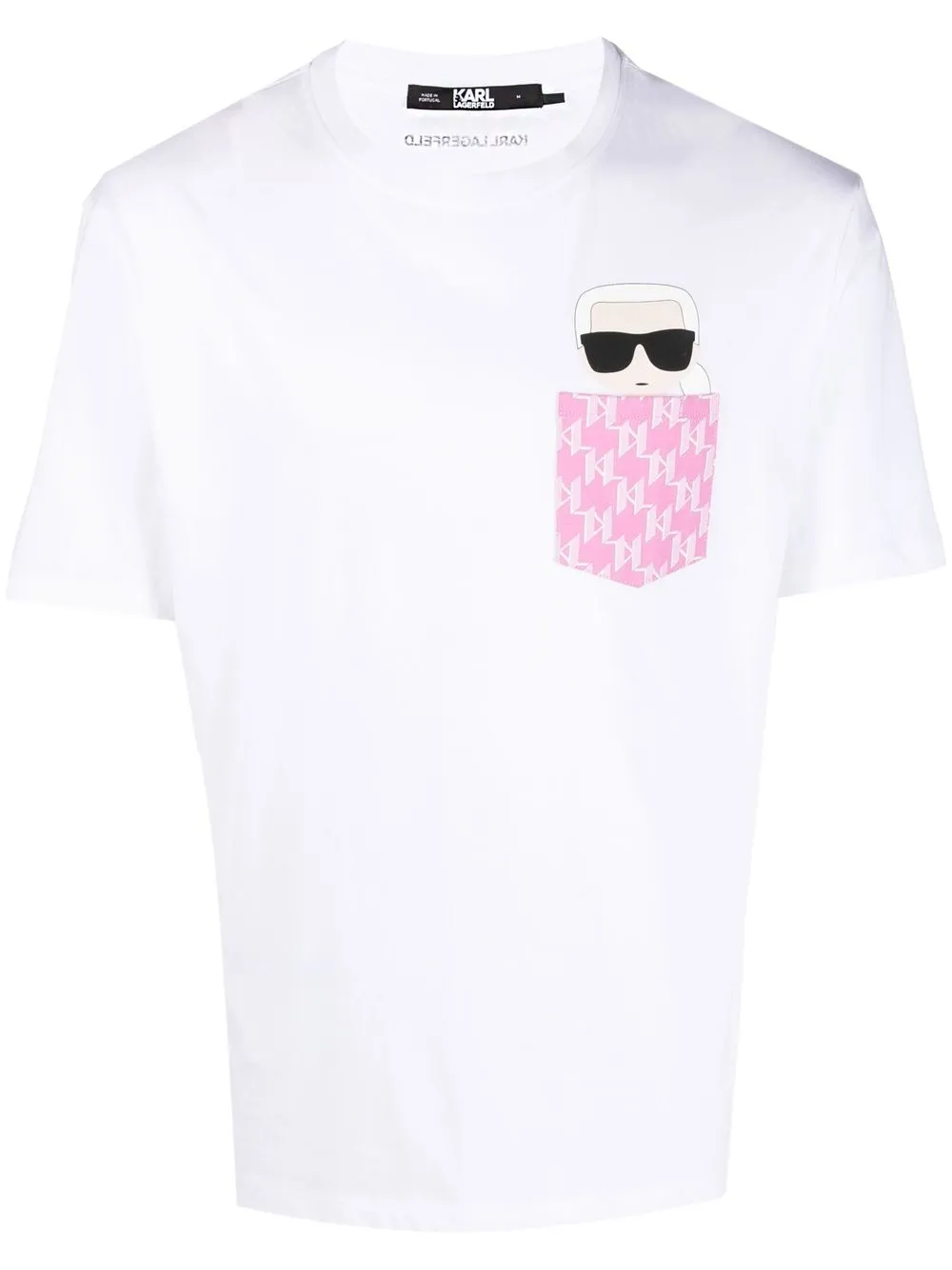 

Karl Lagerfeld Ikonik monogram-pocket T-shirt - White