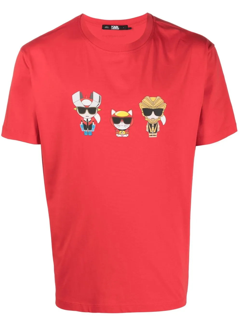 

Karl Lagerfeld K/Hero print T-shirt - Red