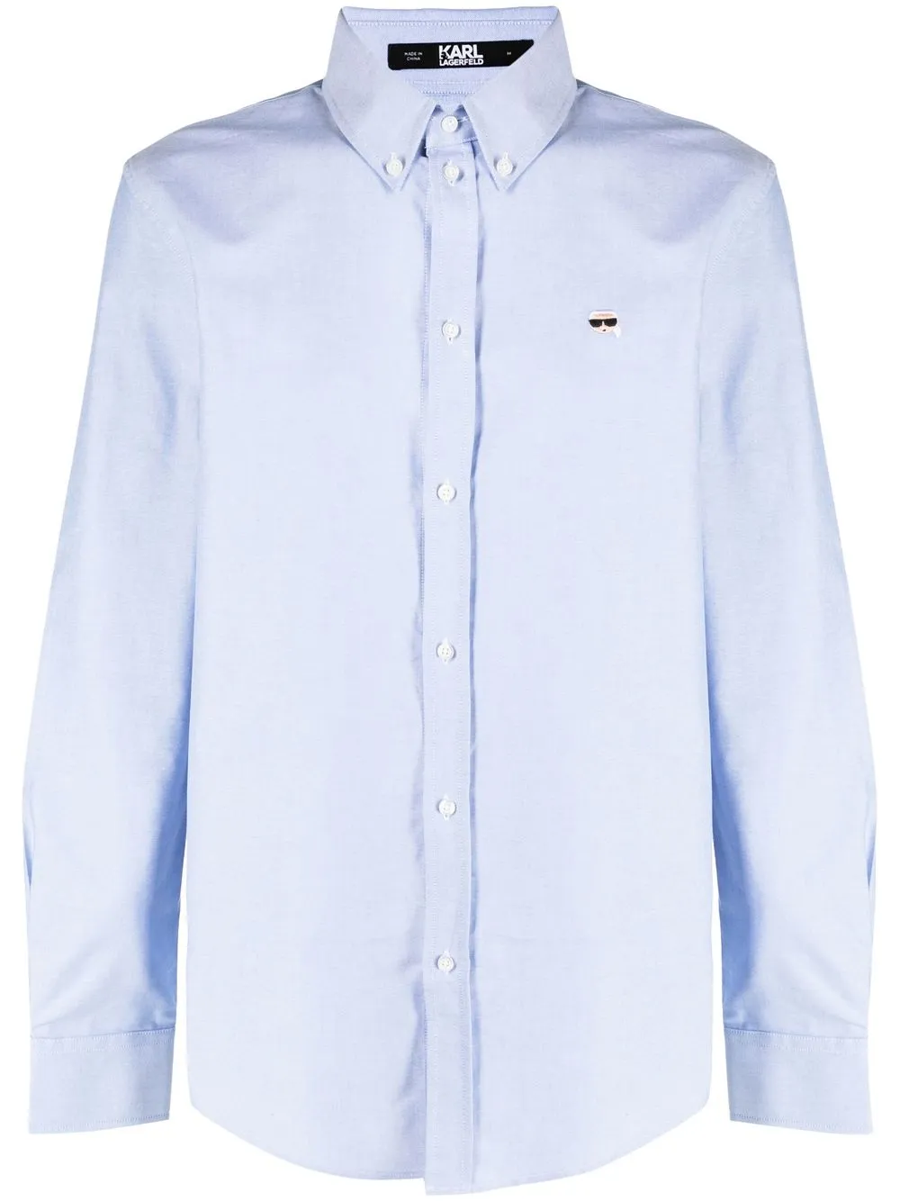 

Karl Lagerfeld Ikonik embroidered shirt - Blue