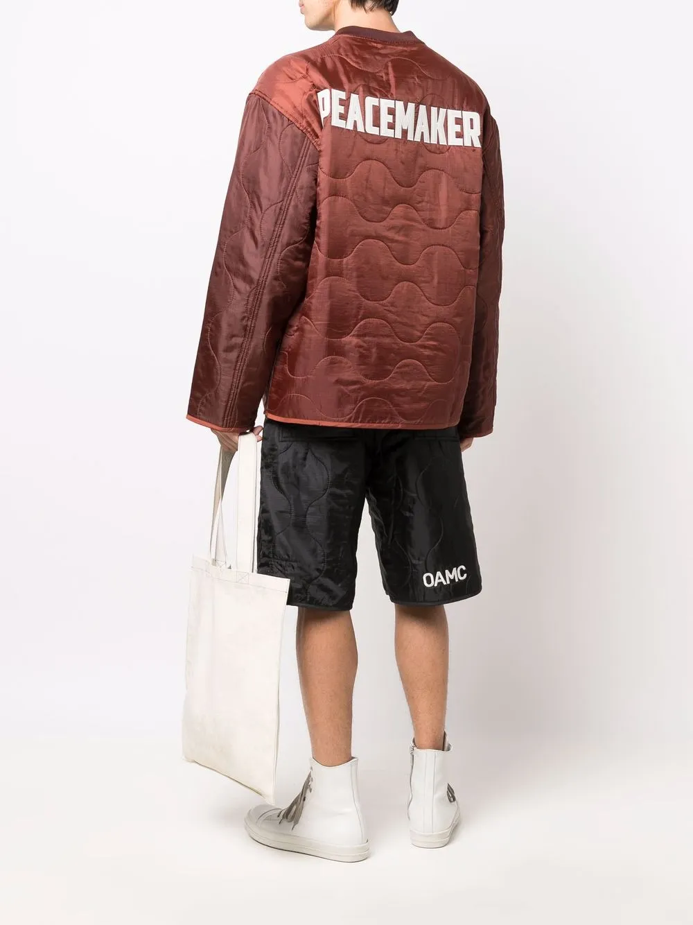 OAMC Peacemaker-print Quilted Jacket - Farfetch