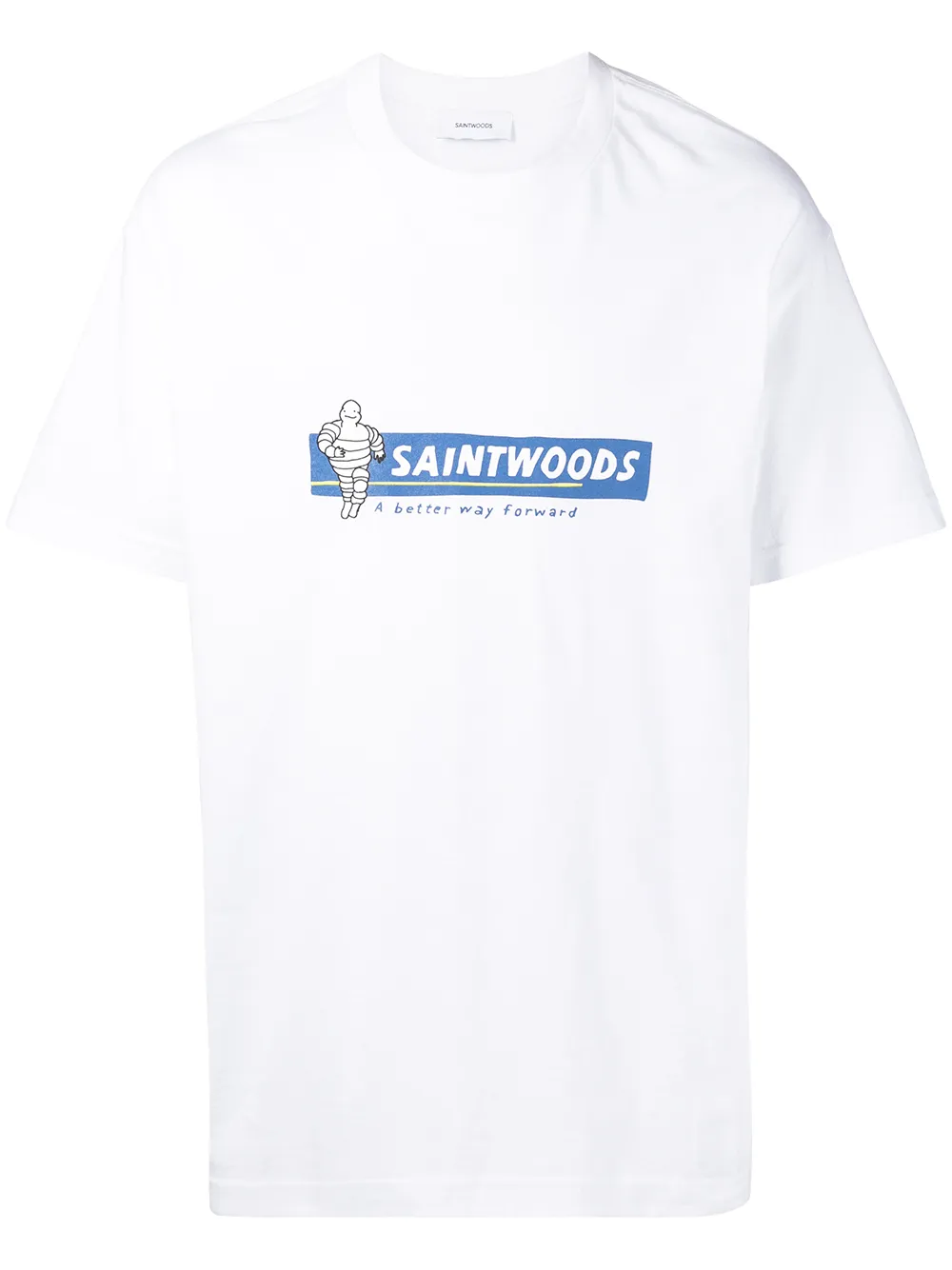 

Saintwoods logo-print cotton T-shirt - White