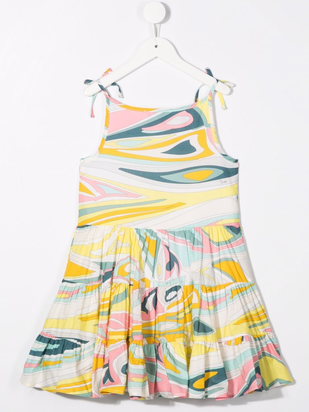 фото Emilio pucci junior onde-print midi dress