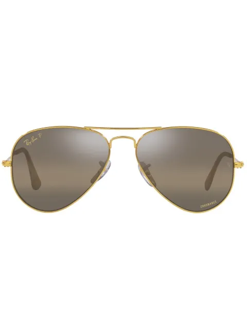 Ray-Ban RB3025 Chromance pilot-frame sunglasses 