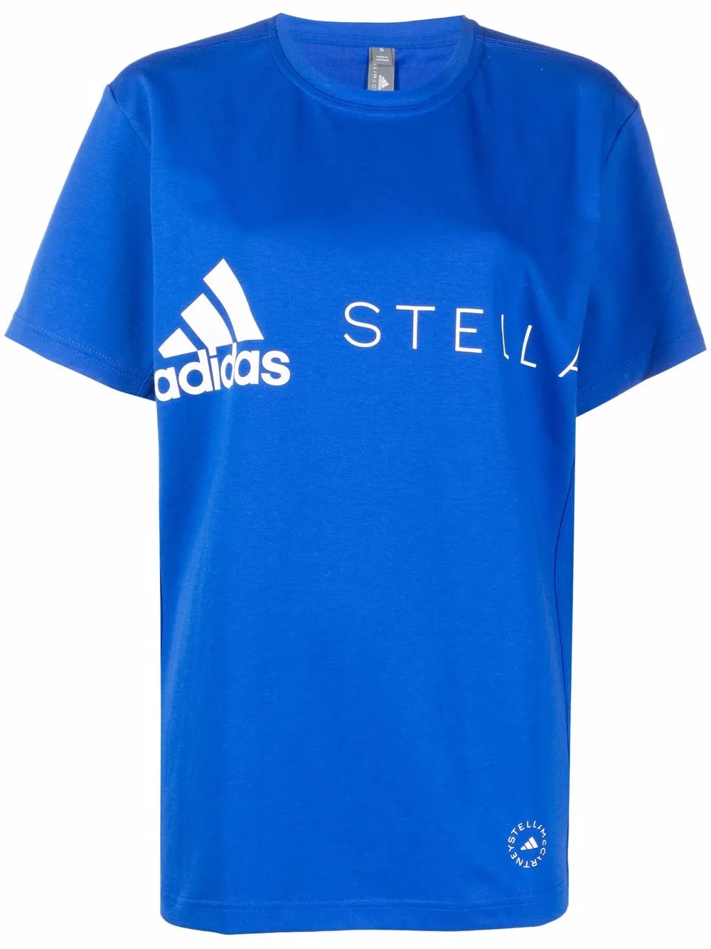 

adidas by Stella McCartney playera cuello redondo con logo estampado - Azul