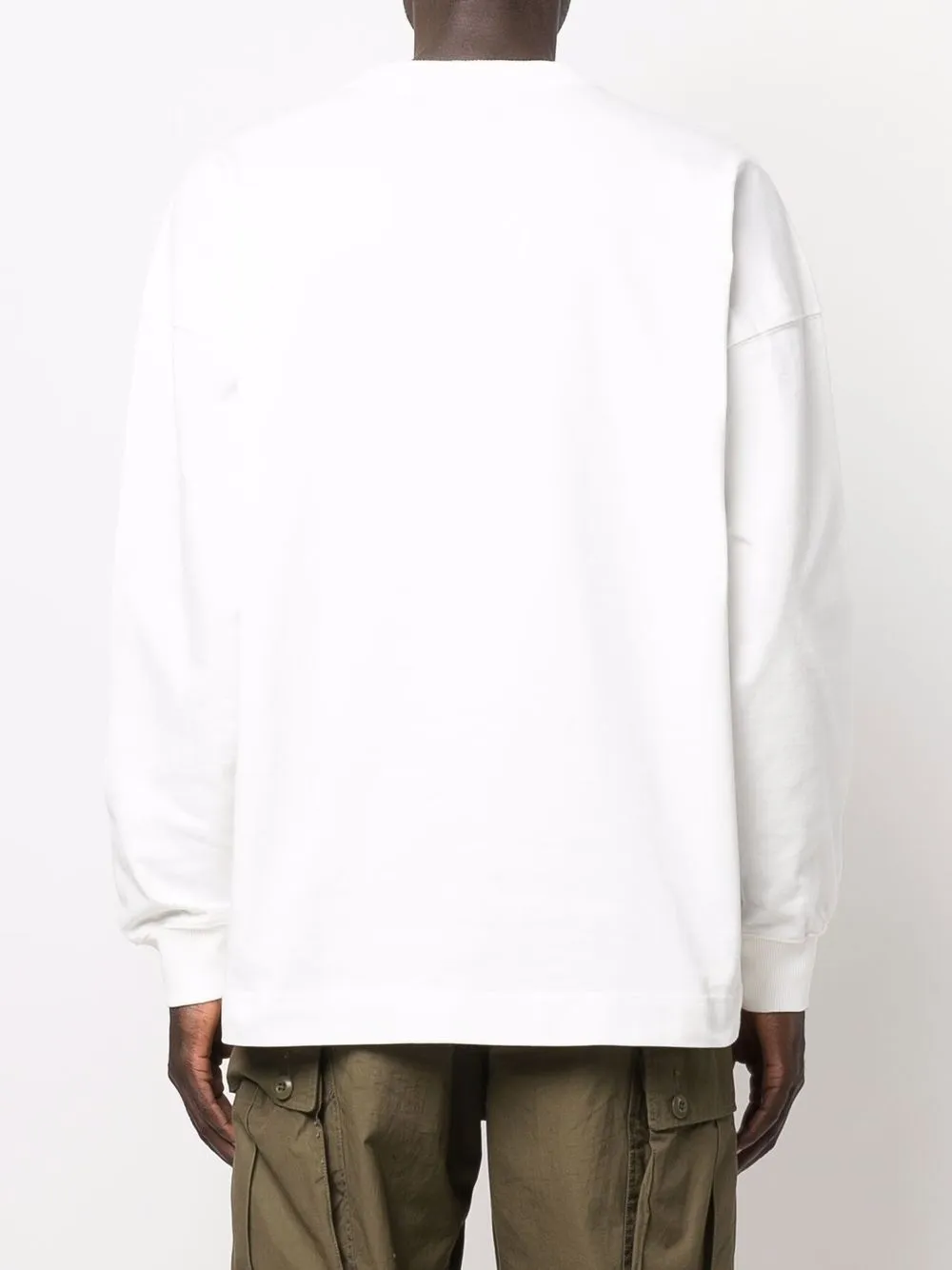 Diesel graphic-print Cotton Sweatshirt | White | FARFETCH JO