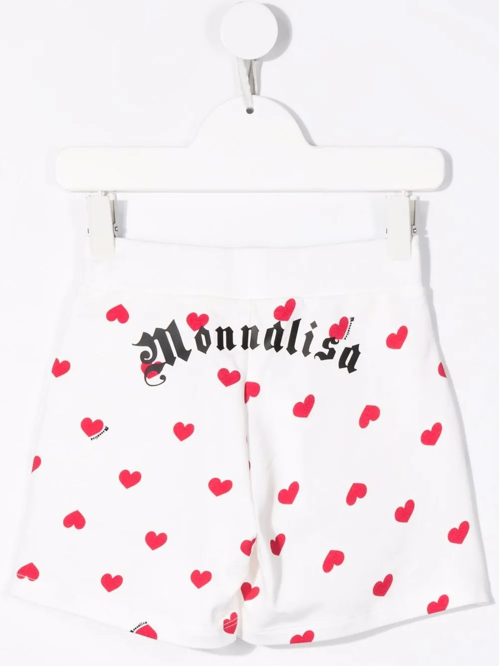 Monnalisa Shorts verfraaid met stras - Wit