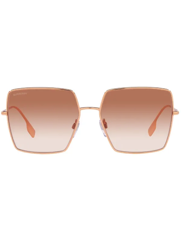 Burberry Daphne square frame sunglasses Amazon.com: BURBERRY Daphne BE3133 110987 58MM Light Gold  main image 3