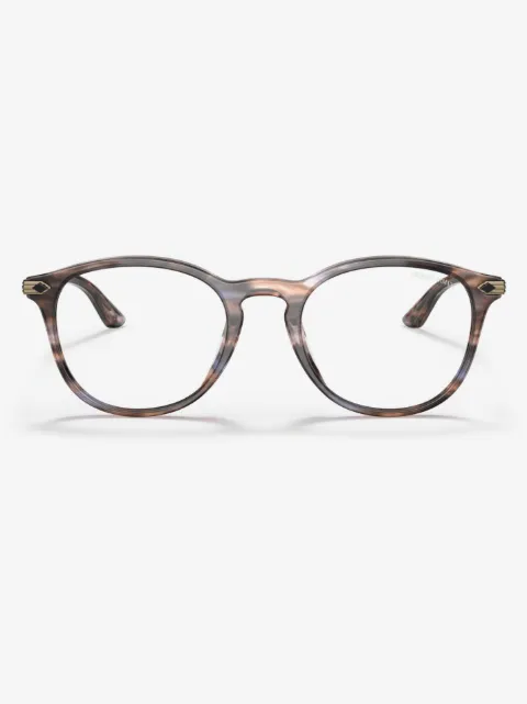 Giorgio Armani Runde Brille im Panto-Design