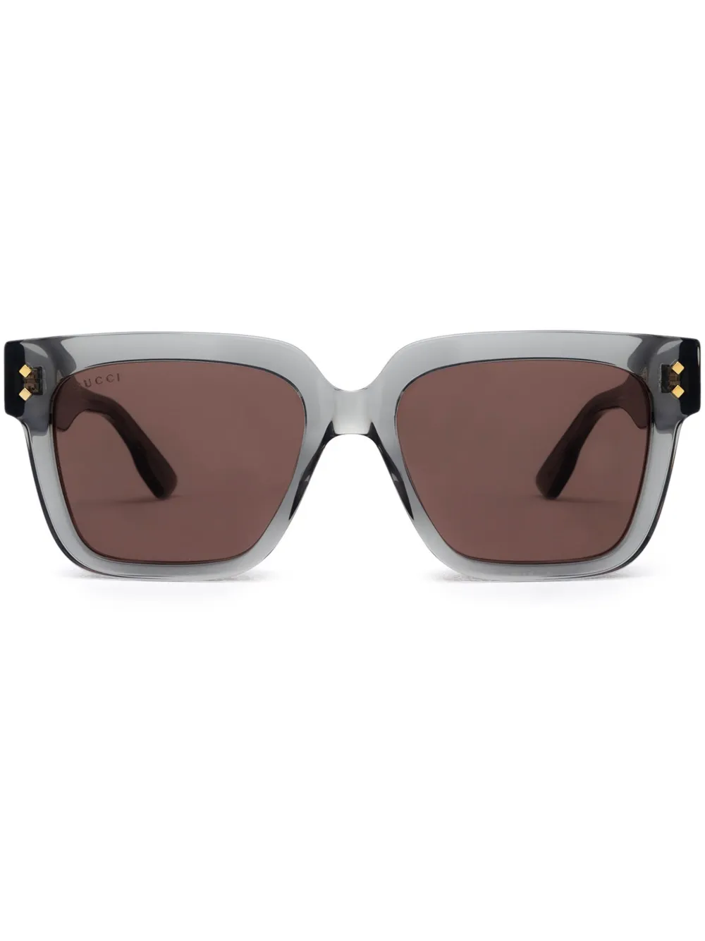 Gucci Eyewear logo-print square-frame sunglasses | Grey | Image 1