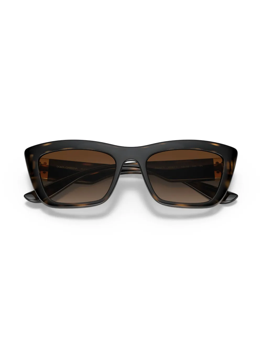 Dolce & Gabbana Eyewear Zonnebril met vierkant montuur Bruin
